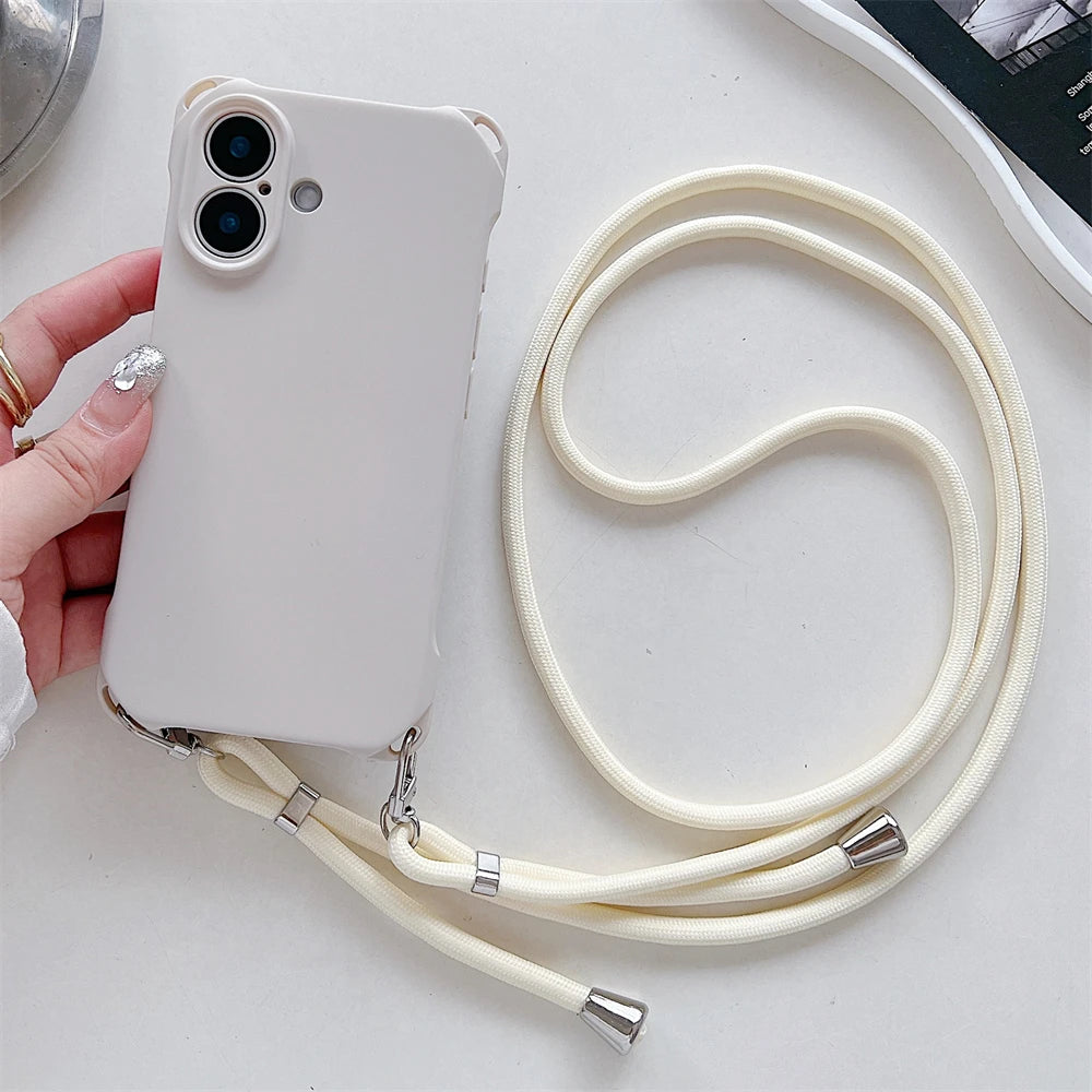 Umhängeband Silikonhülle für iPhone 17–11 Pro