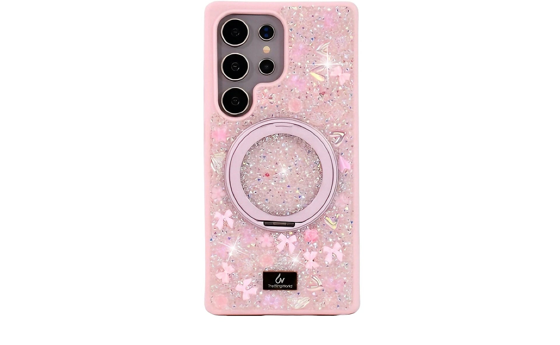 Deluxe Glitzer Strass Hülle mit Stand für Samsung S25