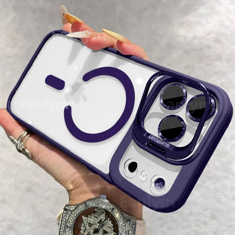 Magnetic case for iPhone 17 with lens protection