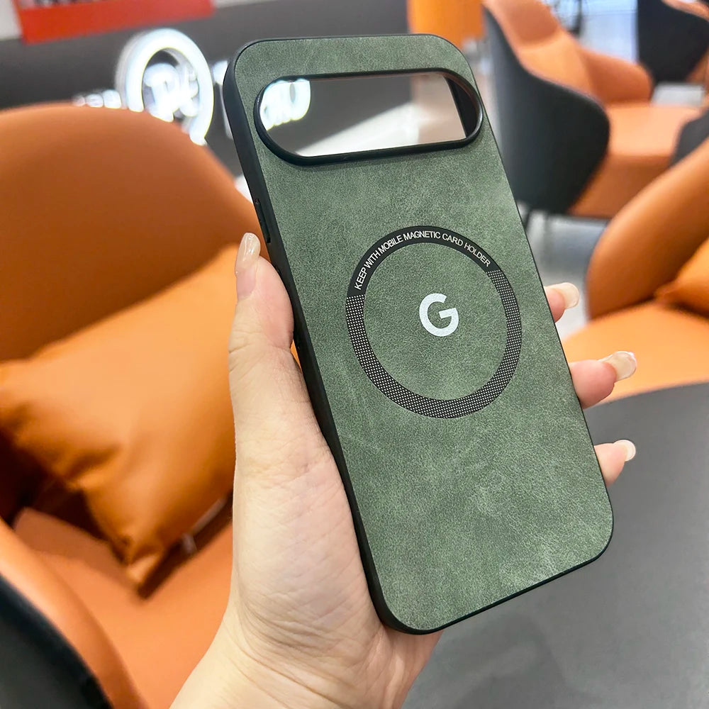 Magnetische Ledertasche Pixel 9 10 Pro