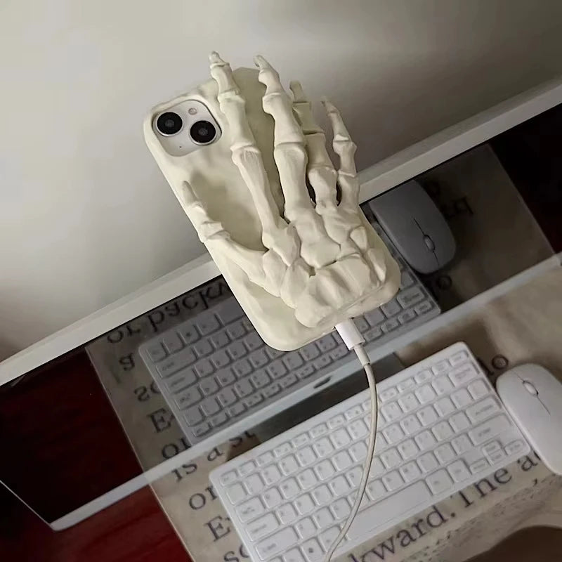 3D Schädel Silikonhülle für iPhone Halloween