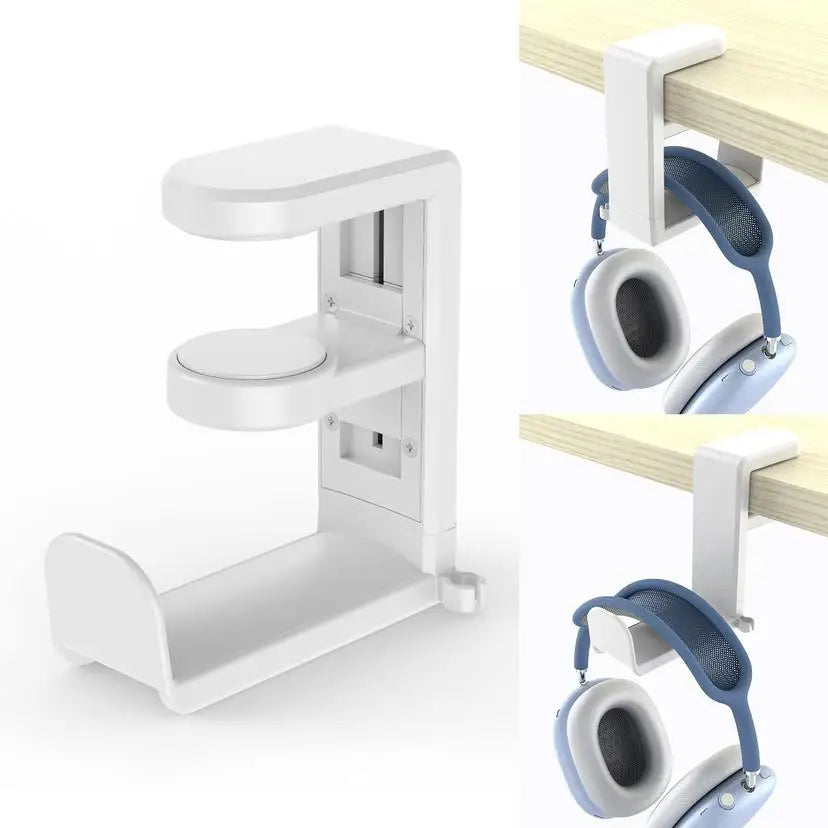 Flexible 360° headphone holder for desk