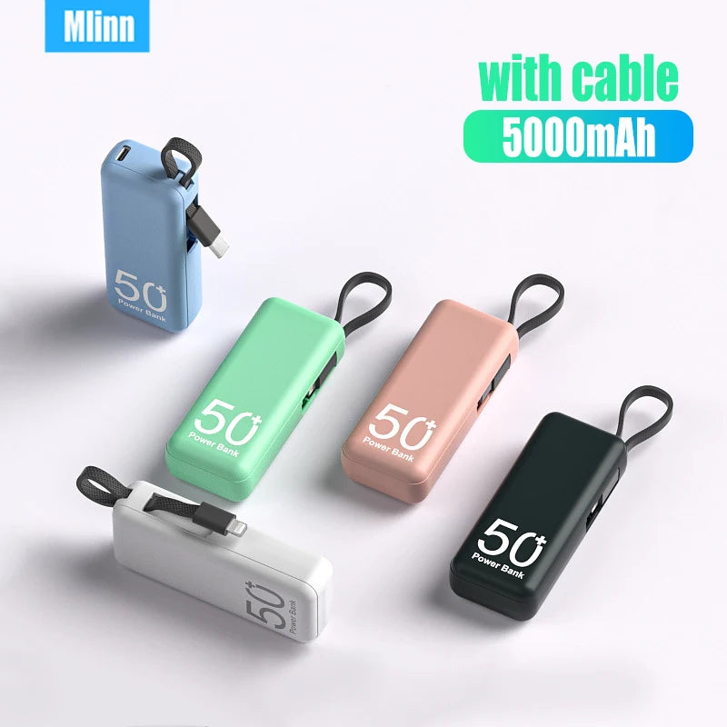 5000mAh Tragbare Powerbank mit Kabel