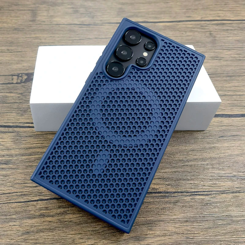 Luxus Hülle mit Wärmeschutz für Galaxy S25