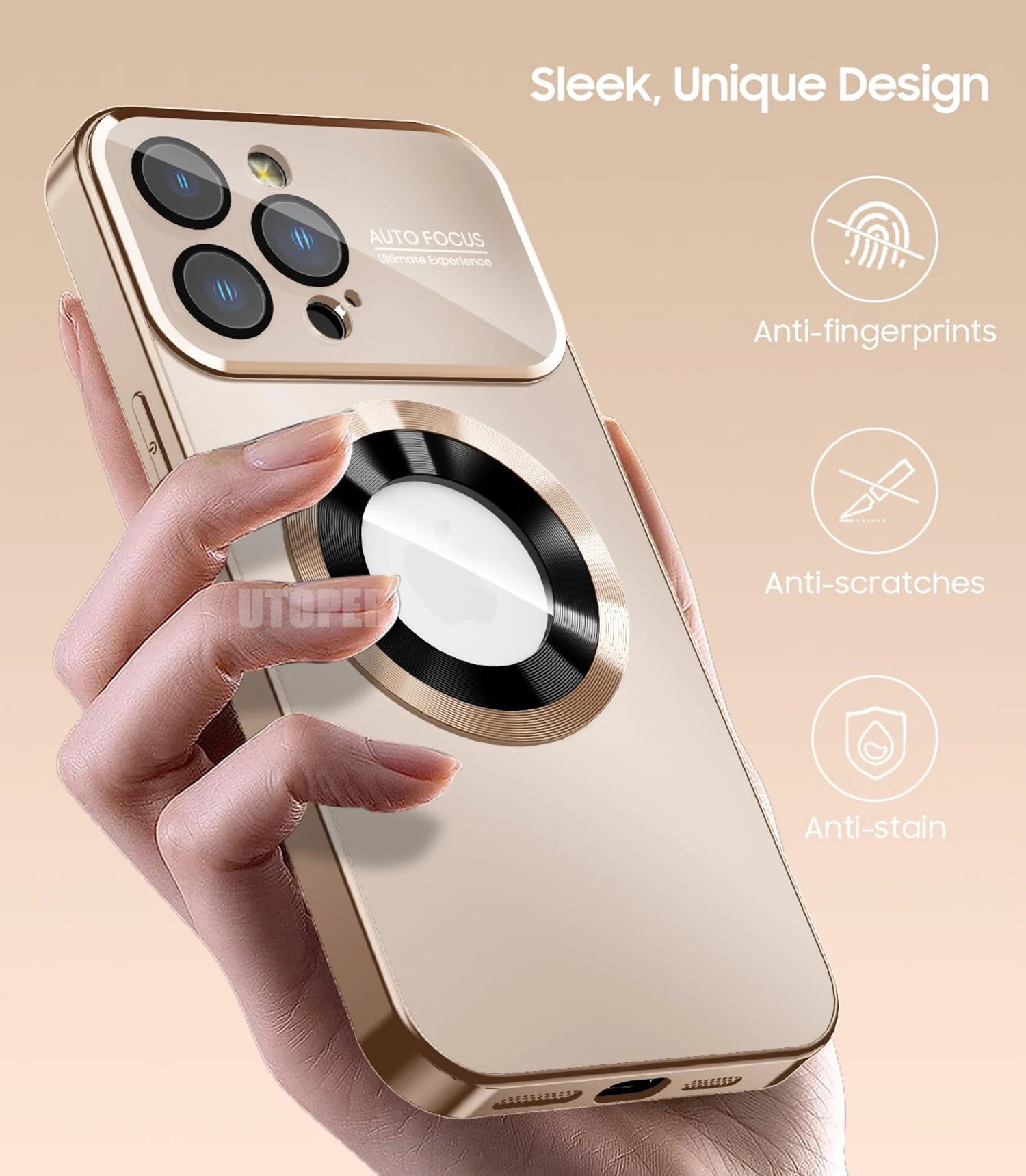 Luxuriöse Matte PC Hülle für iPhone 17 Pro Max