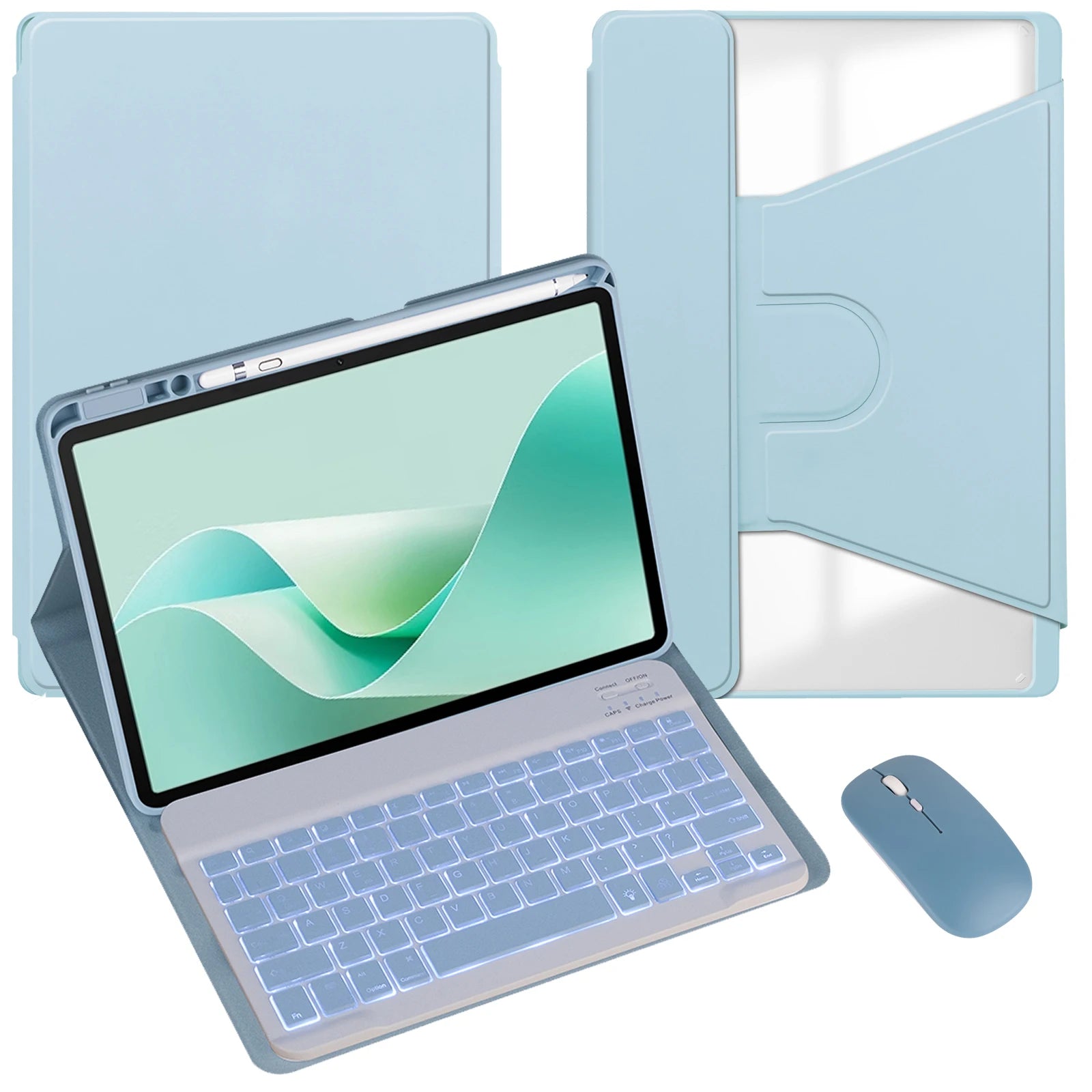 360° Drehbare Hülle mit Tastatur iPad Air Pro