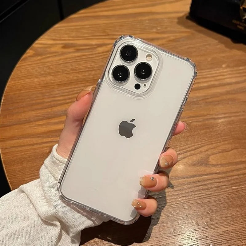 Luxus Transparent Weiche Acryl iPhone Hülle