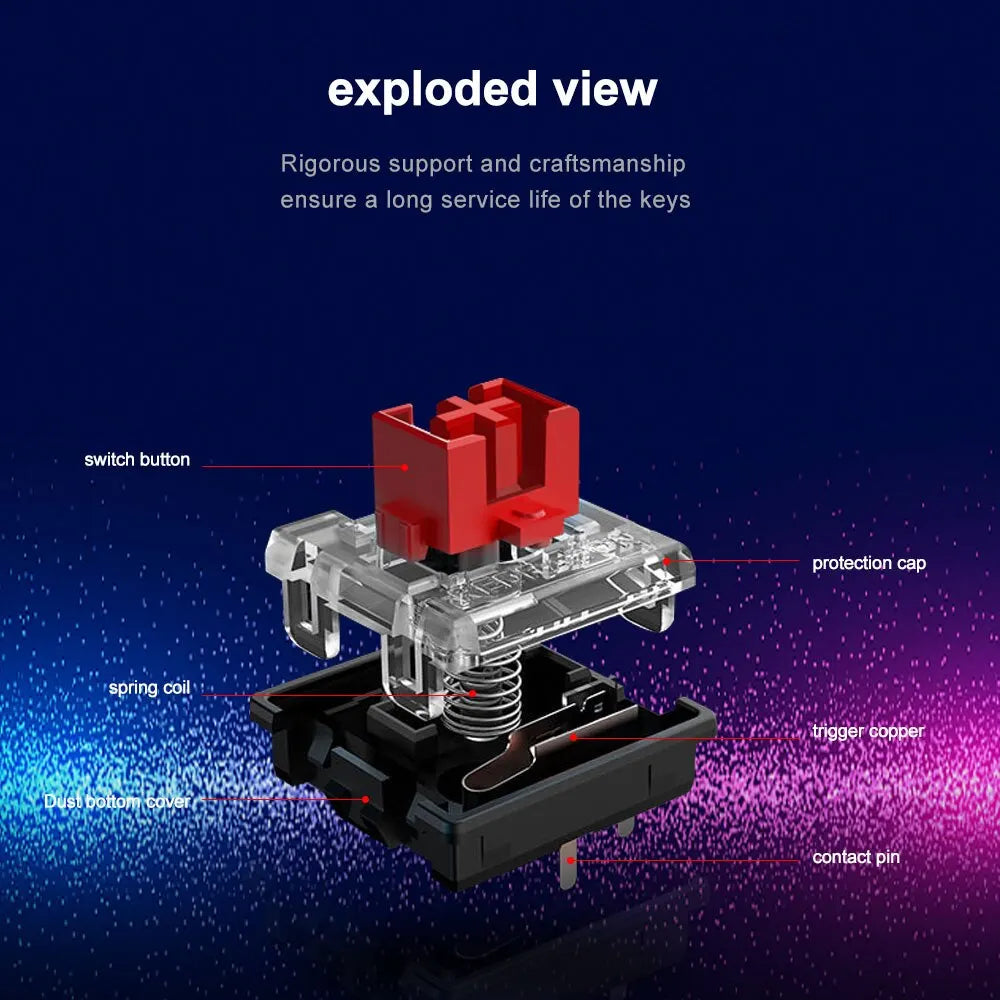 Redragon SMD RGB Low-Profile Tastatur