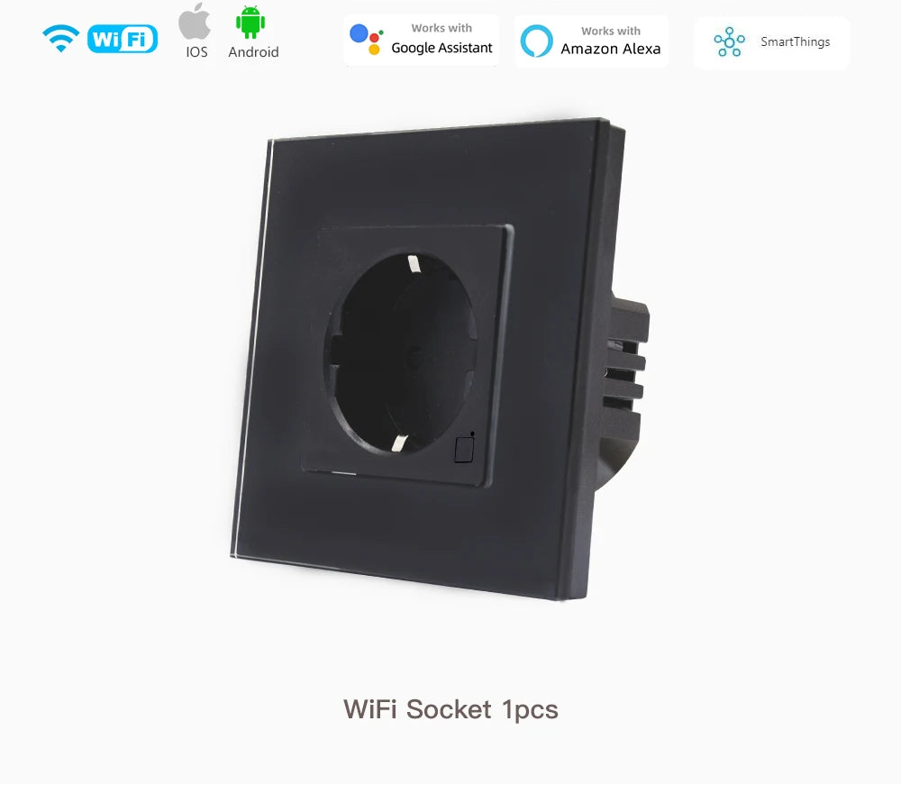 Smart WiFi socket EU USB Type-C Timer Alexa