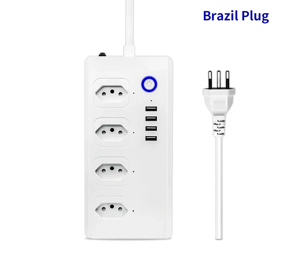Intelligente Steckdosenleiste Wifi ZigBee 4-Fach USB