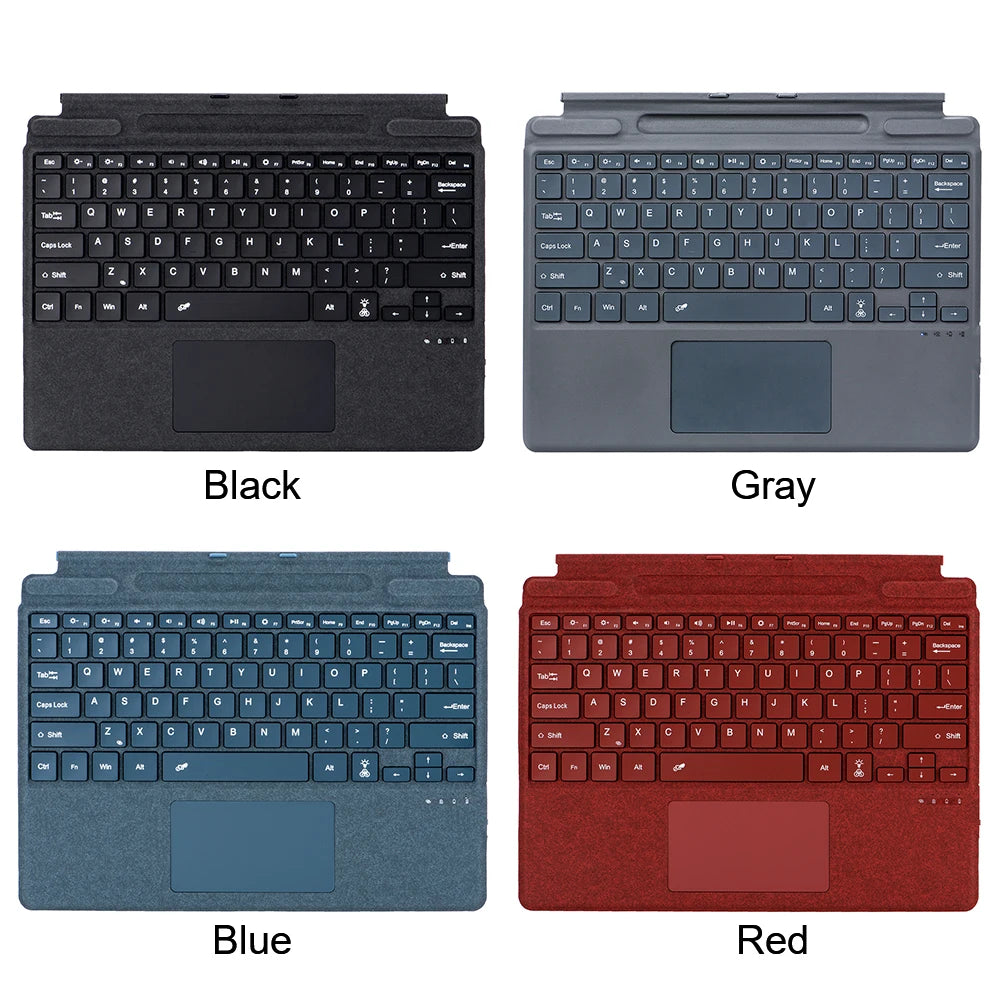 Ultraschlanke Bluetooth Tastatur mit 7 Farben für Surface