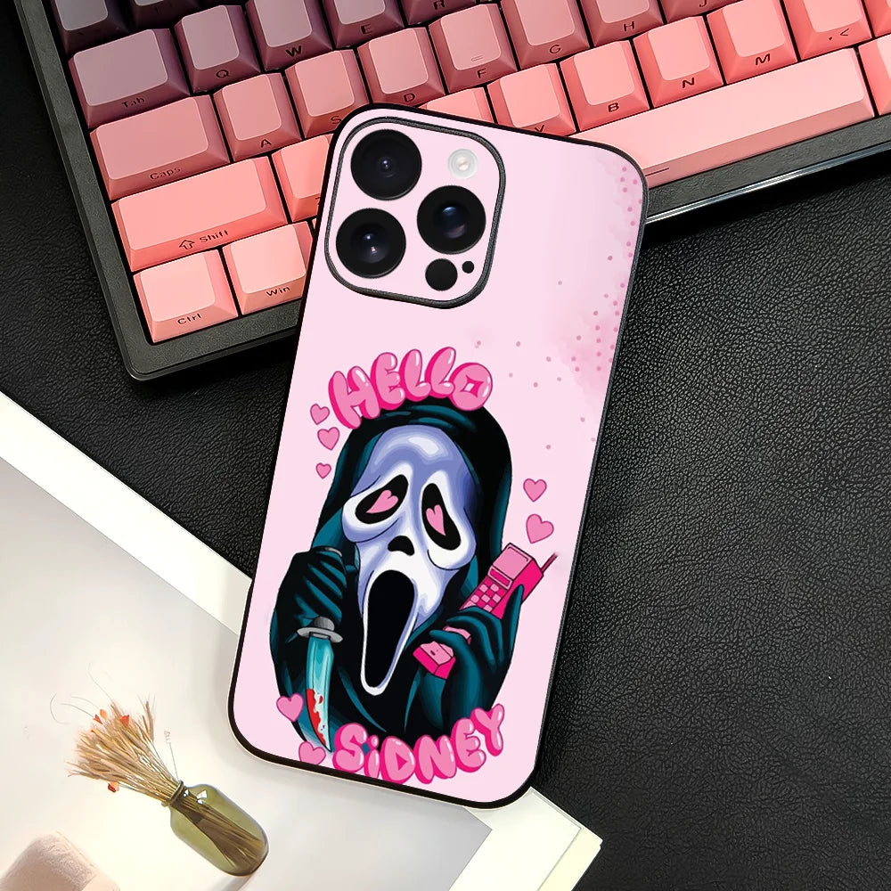 Ghost Face Scream iPhone Case TPU Soft Skin-Friendly
