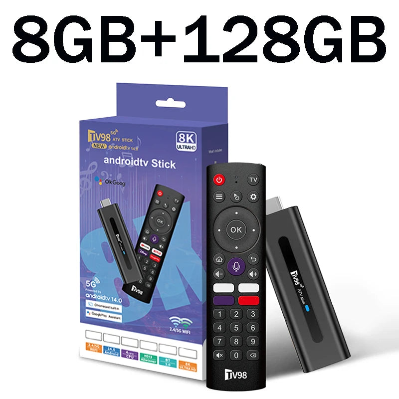 Ultra HD Android TV Stick 8K IPTV Dual WiFi6