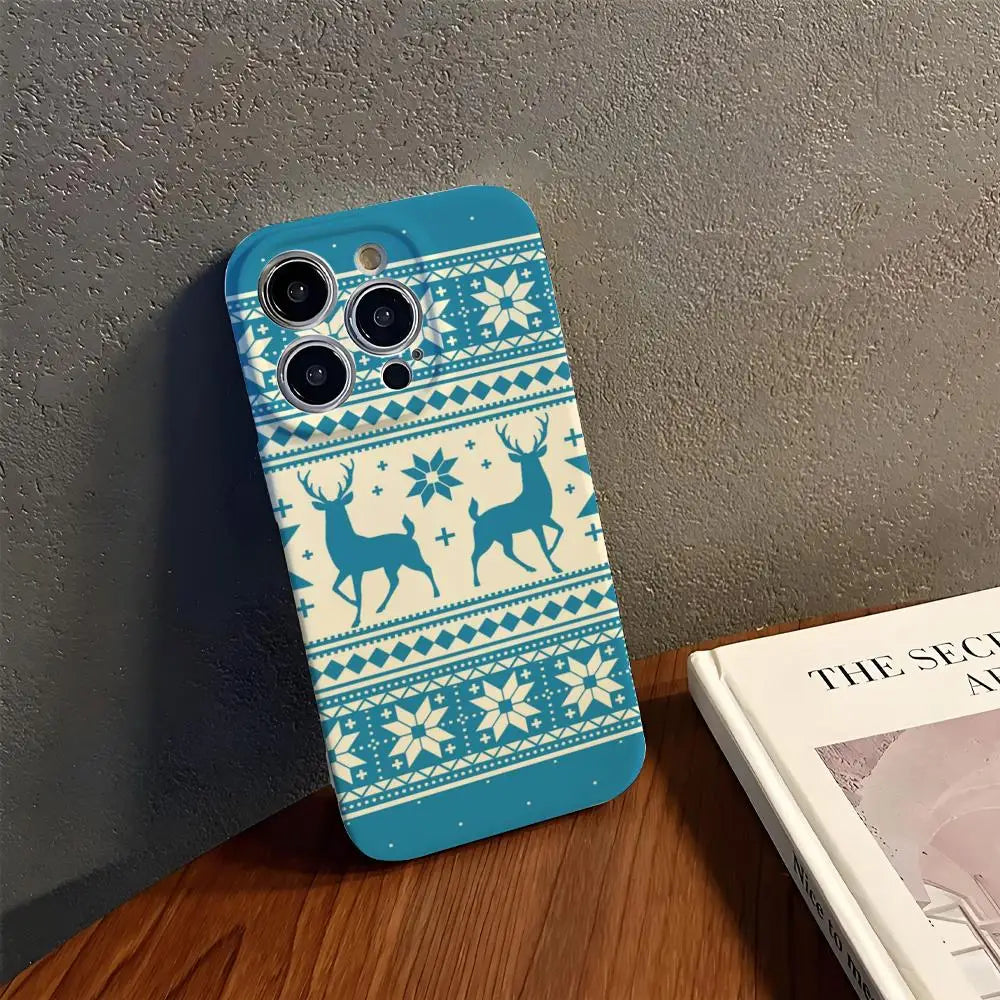 Christmas striped case for iPhone 17 & 16