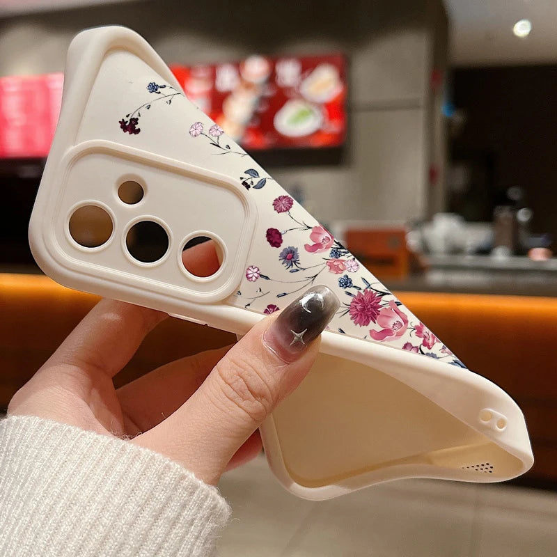 Elegant red floral case for Samsung Galaxy & A series