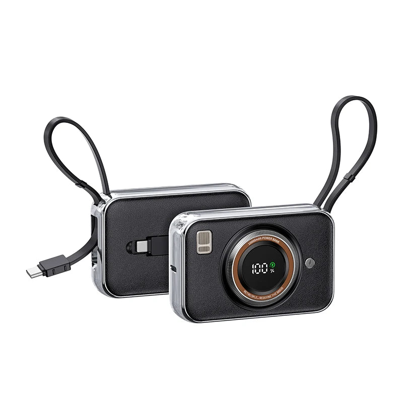 Mini Powerbank mit Kabel & Farbwahl