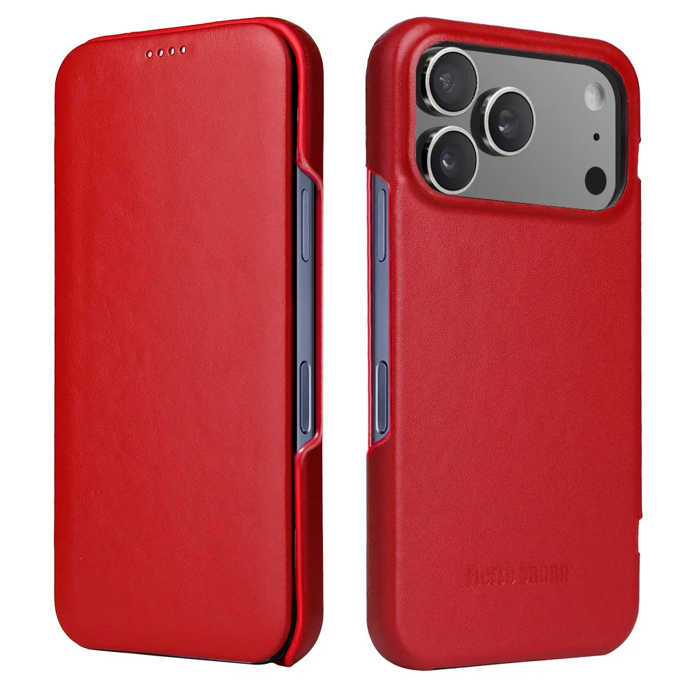 Lederhülle für iPhone 17 Pro Max Magnetisch