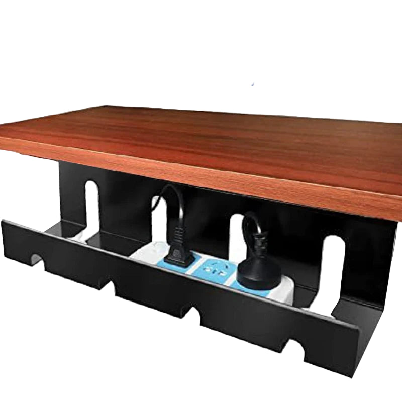 Kabelmanagement-Tablett aus Kohlenstoffstahl für Schreibtisch