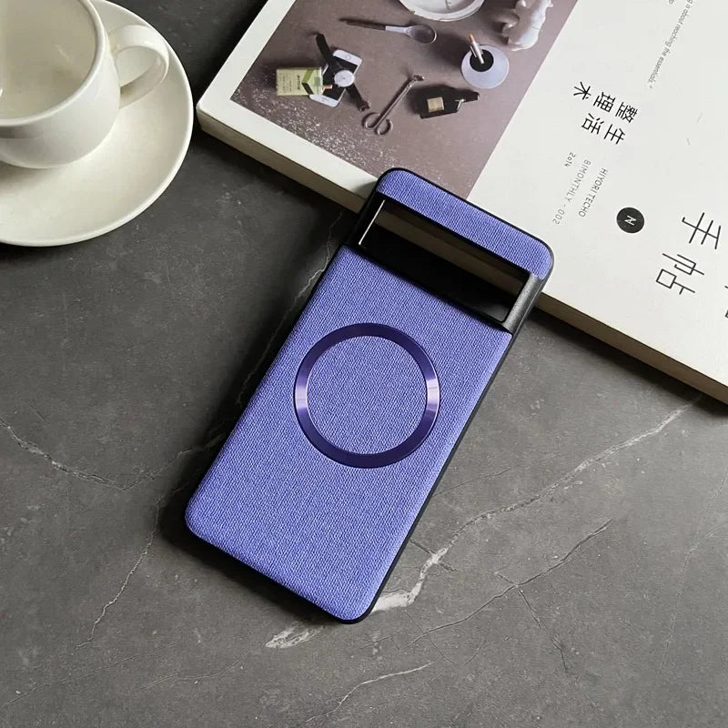 Luxus Magnet-Lederhülle für Pixel