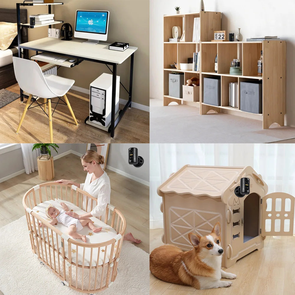 Mini WLAN Kamera Akku PIR Bewegungserkennung HD