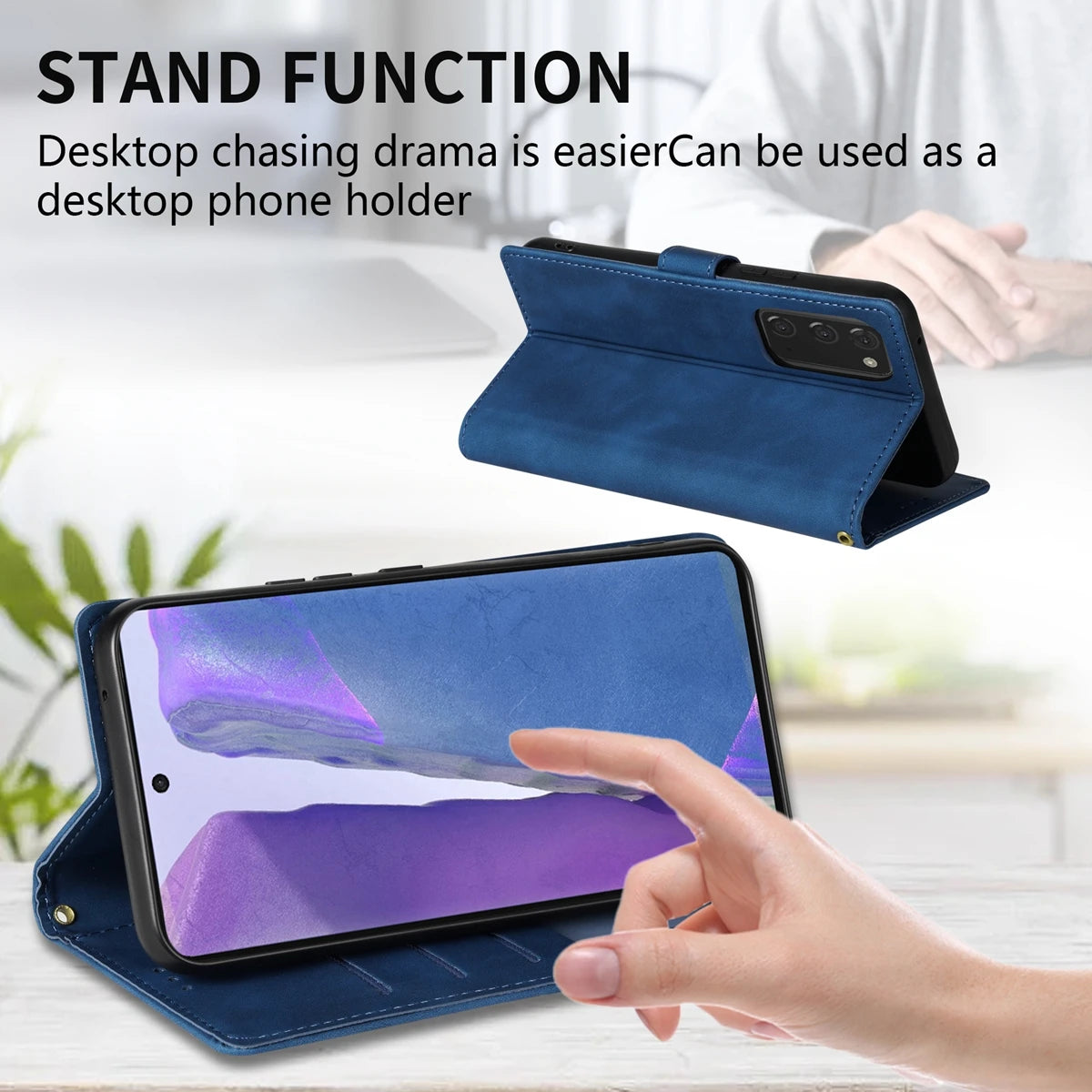 Magnetische Lederhülle für Samsung