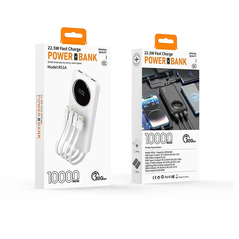 Ultra High Capacity Powerbank Fast Charging Portable