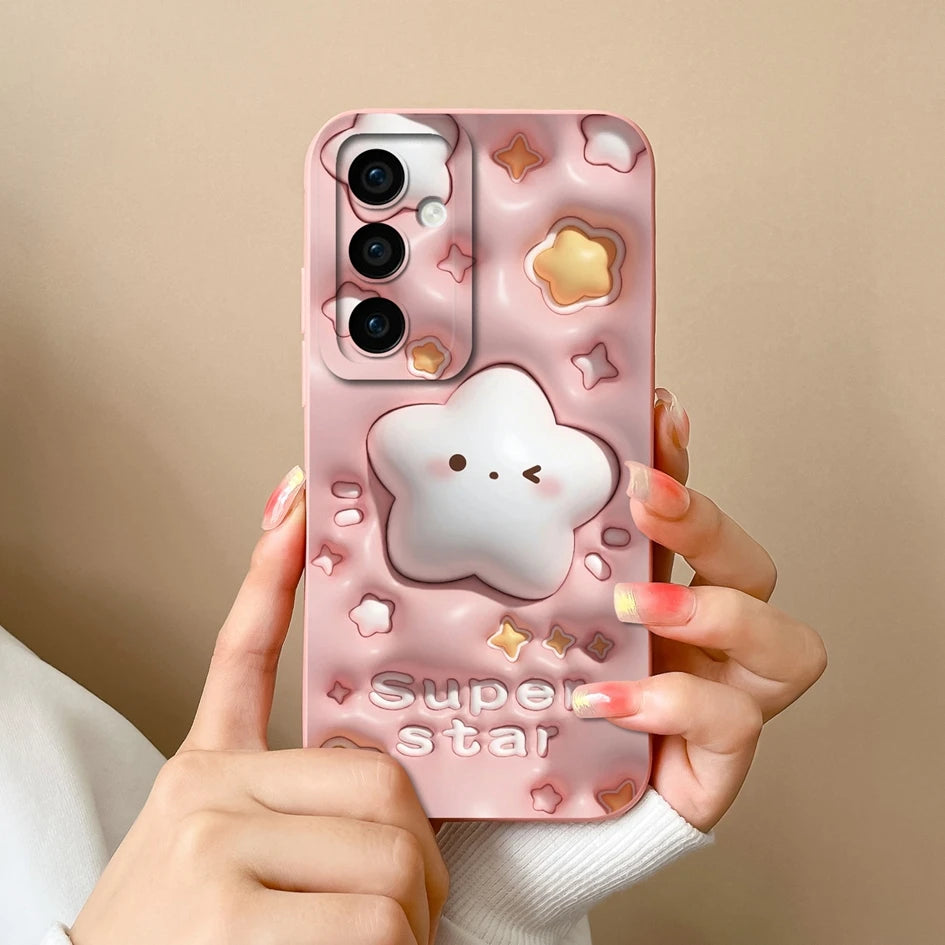 Leopard print silicone case with camera protection