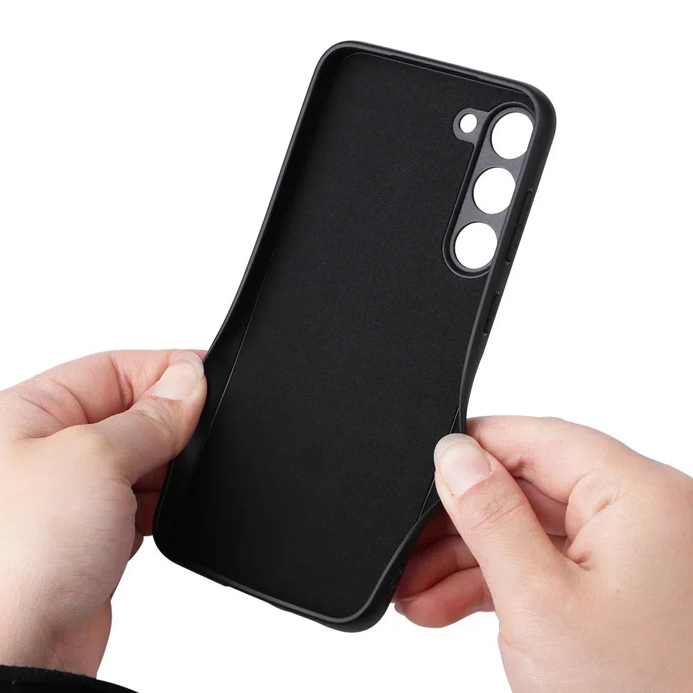 Luxuriöse Lederhülle für Samsung S25 Ultra Slim