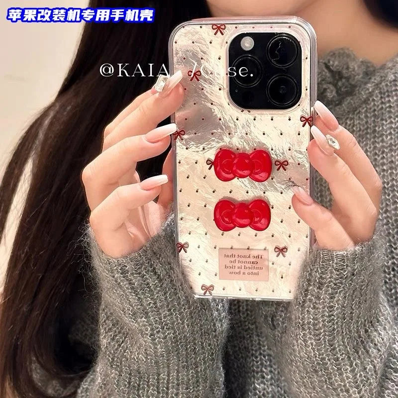 3D Blinkende Schleifen-Hülle für iPhone 17 Pro Max