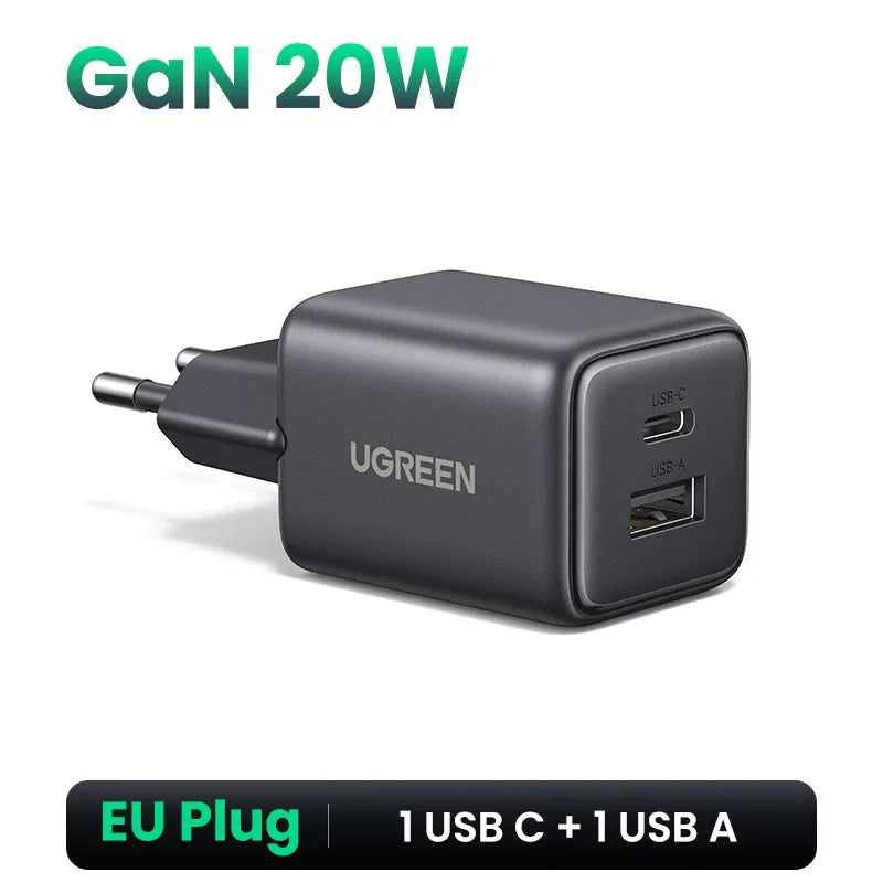 20W GaN Mini USB-C Charger PD3.0 QC3.0