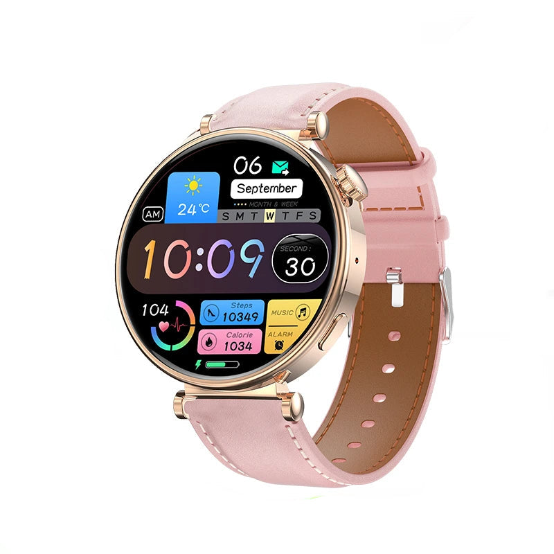 Elegant women's smartwatch GPS NFC fullscreen 2025