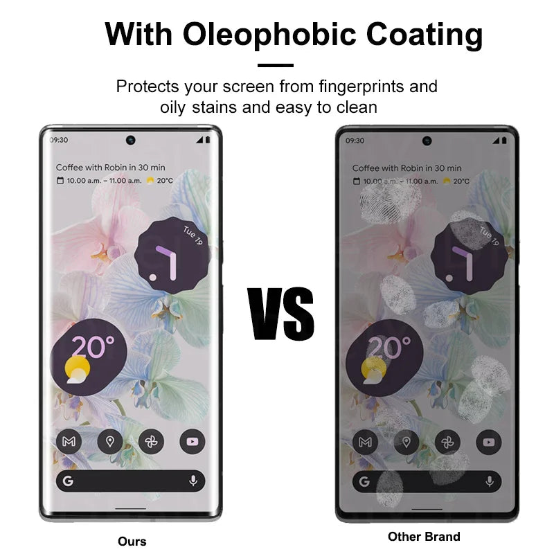 3D-UV-Glasfolie für Google Pixel 6–8 Pro