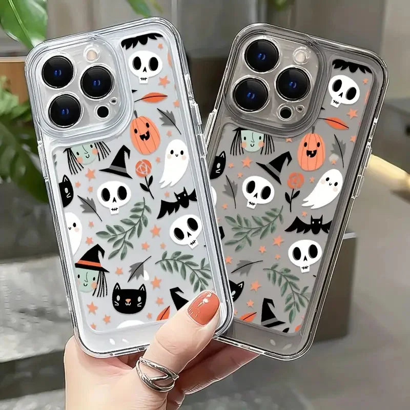 Halloween Hülle Transparent für Galaxy S25 Plus