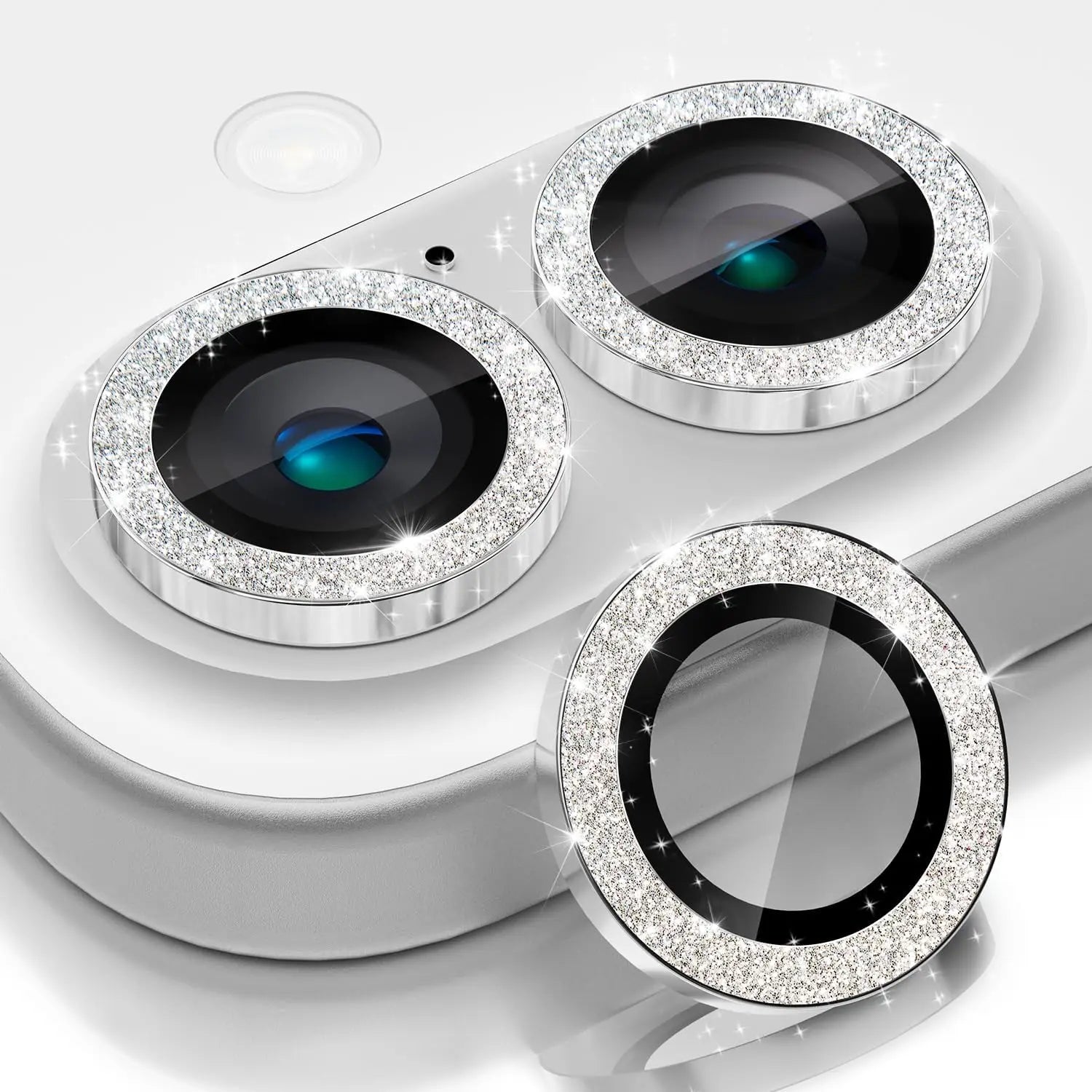 Bling Glitter Kamera Schutzglas für iPhone 17