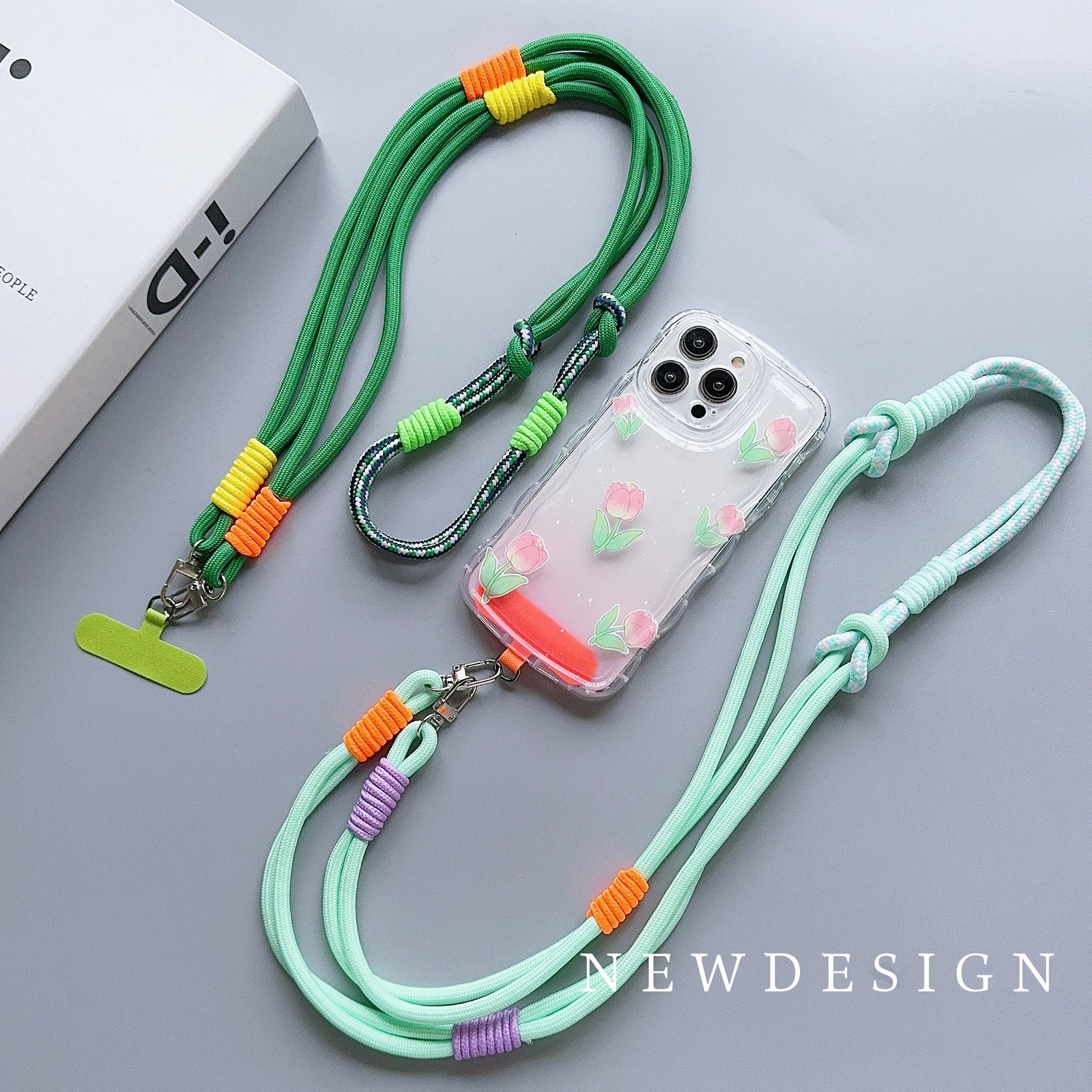 Personalisierter Trend Doppel-Farbiger Handy-Lanyard