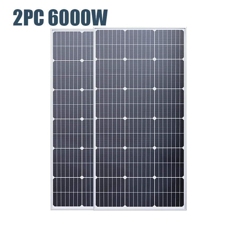 6000W 18V Solar Panel for Home, RV & Camping