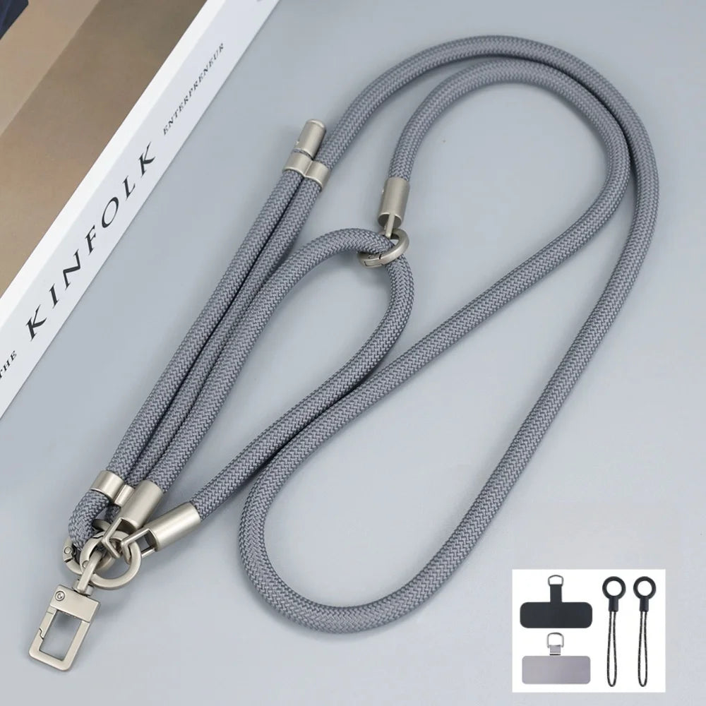 150 cm verstellbares Handy-Lanyard mit abnehmbarem Kartenclip