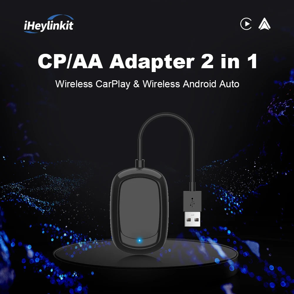 2in1 Mini Wireless CarPlay Android Auto