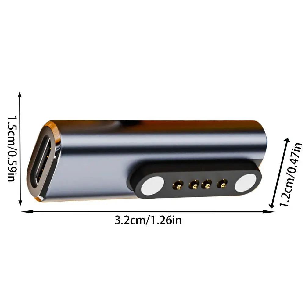Magnetic charging adapter Type-C 7.62mm