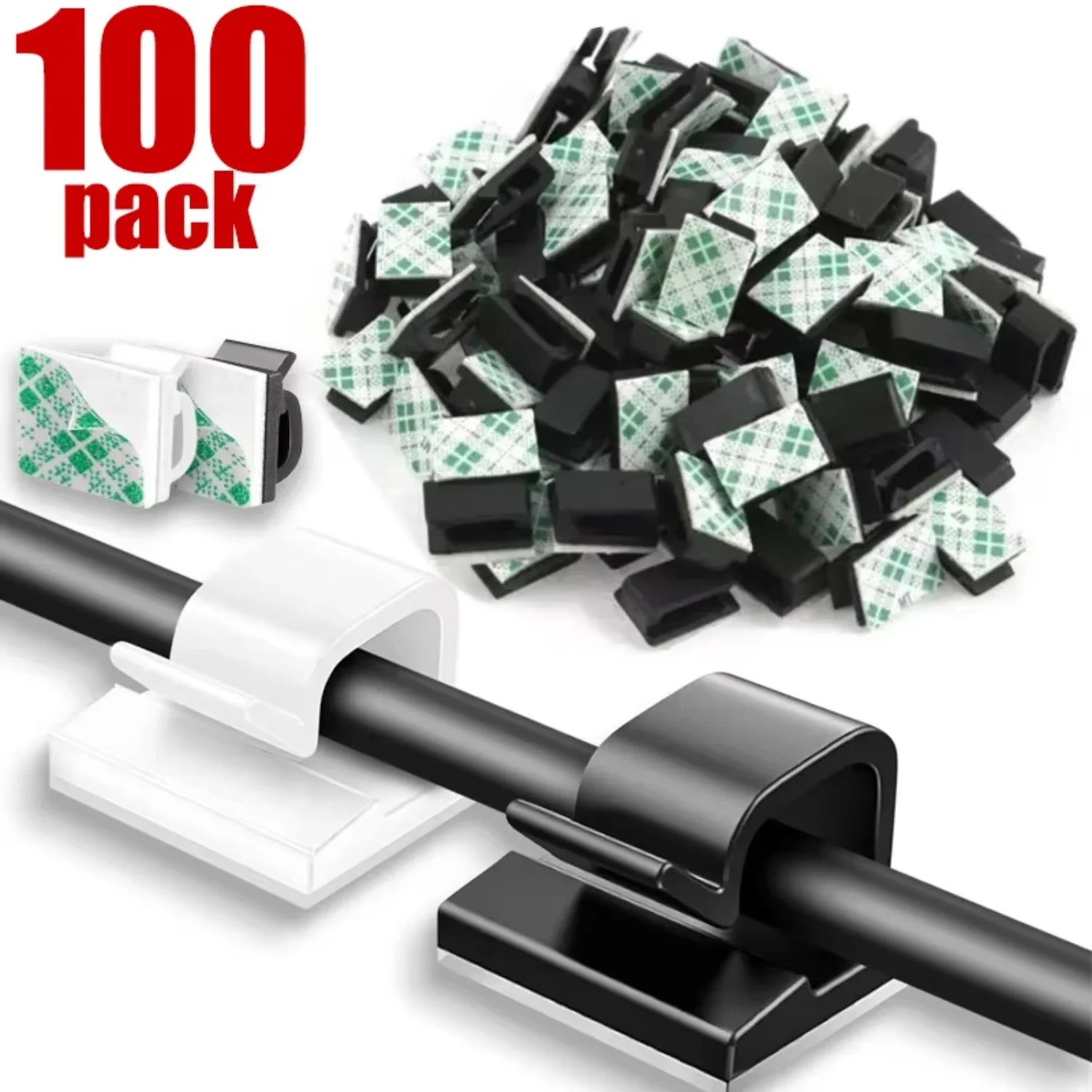Silikon Kabelklemmen Selbstklebend 10–100 Stück