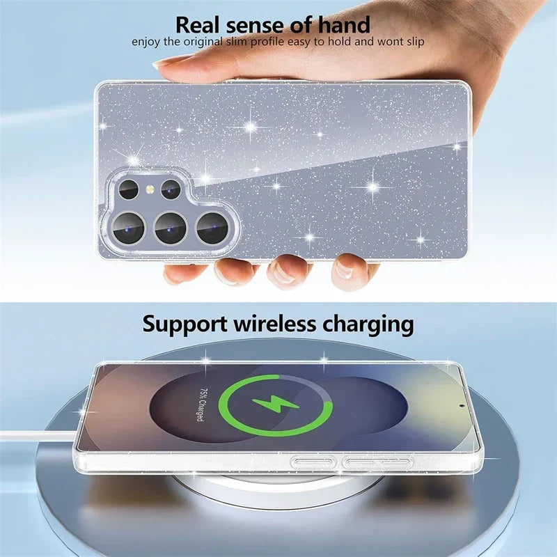 Glitzer Bling Soft Case für Samsung Galaxy S25 Ultra