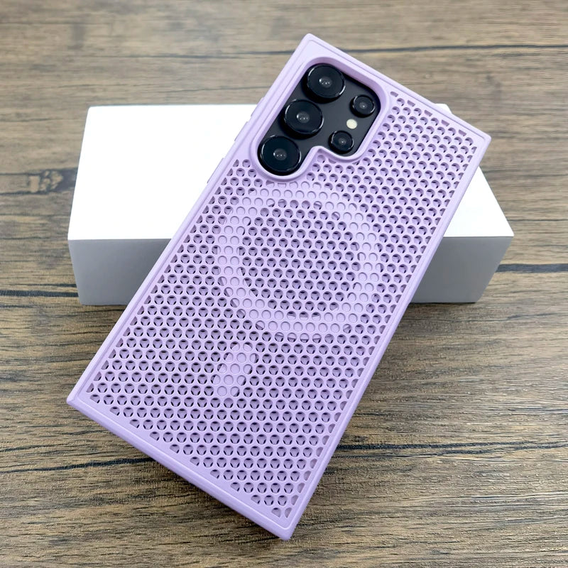 Luxus Hülle mit Wärmeschutz für Galaxy S25