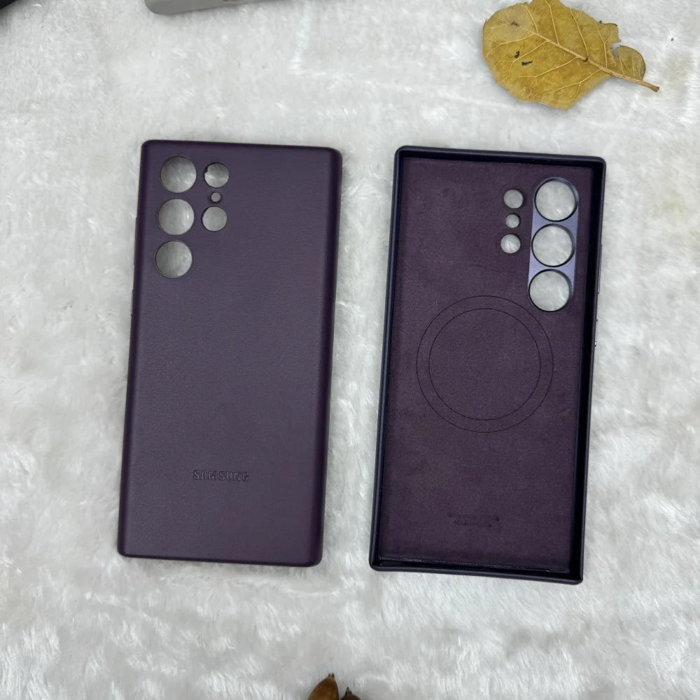 Lederhülle mit Magnet für Galaxy S25 Ultra