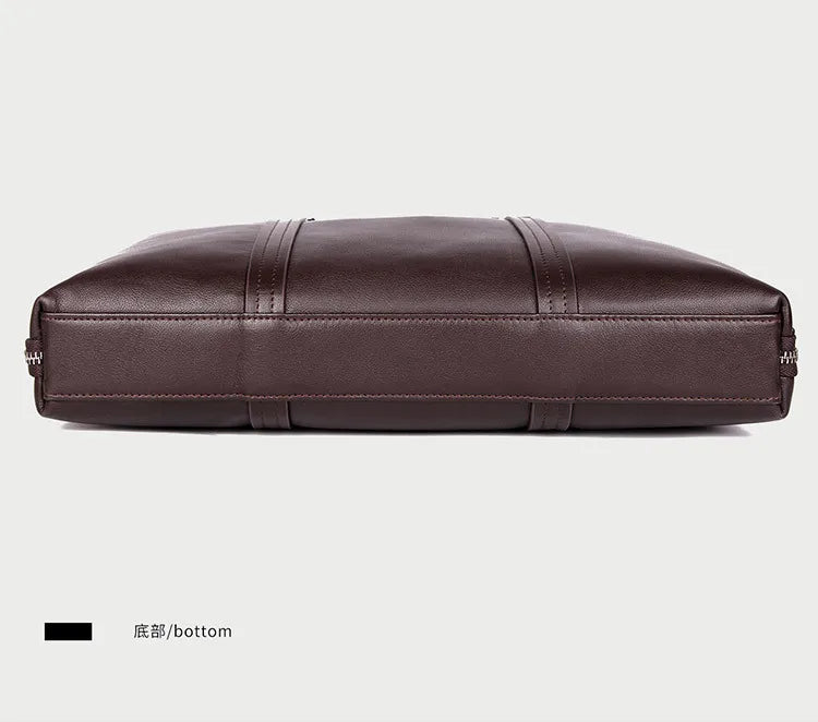 Luxus Leder Aktentasche Herren 15,6 Zoll