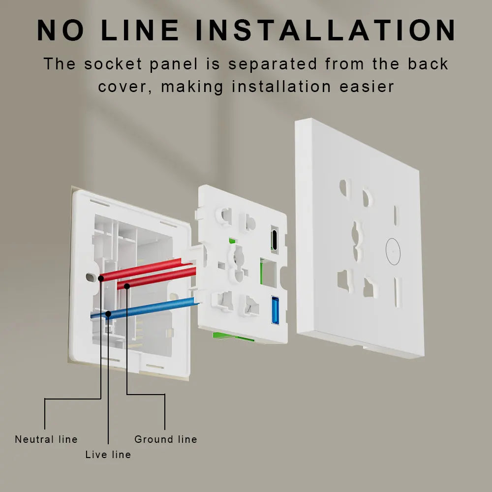 WLAN Smart Steckdose mit USB Typ-C Schnellladung