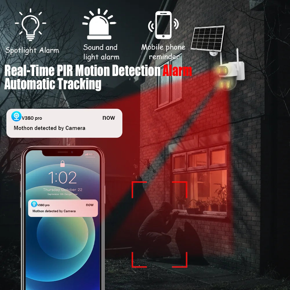 Solar WLAN Outdoor Kamera mit 8MP und Nachtsicht