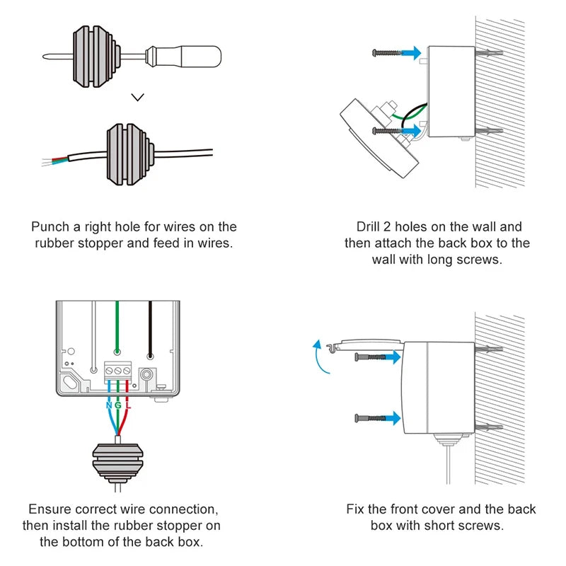 Wasserdichte WLAN Steckdose Outdoor IP55 mit Timer