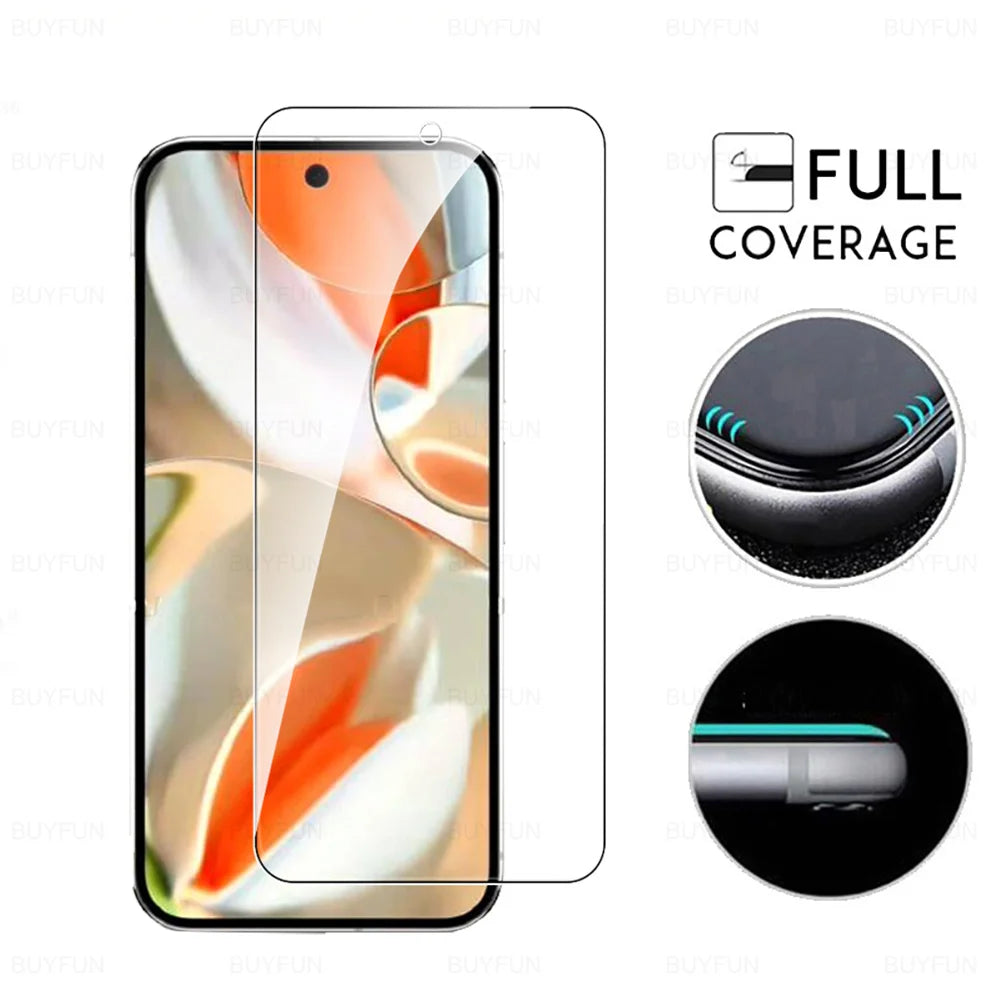 6-in-1 tempered glass screen protector for Google Pixel models