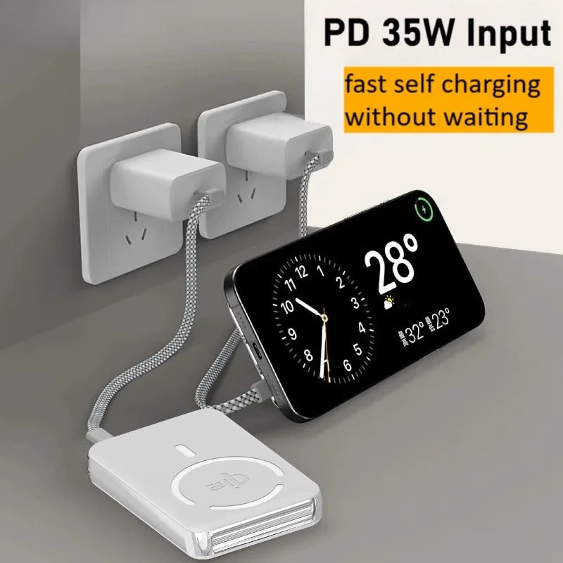 10000mAh Qi2 Powerbank Mit Ständer Für iPhone