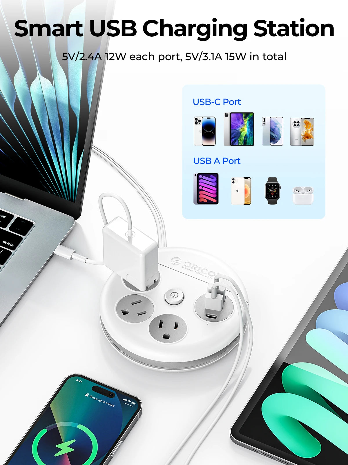 Steckdosenleiste Reiseadapter USB-C